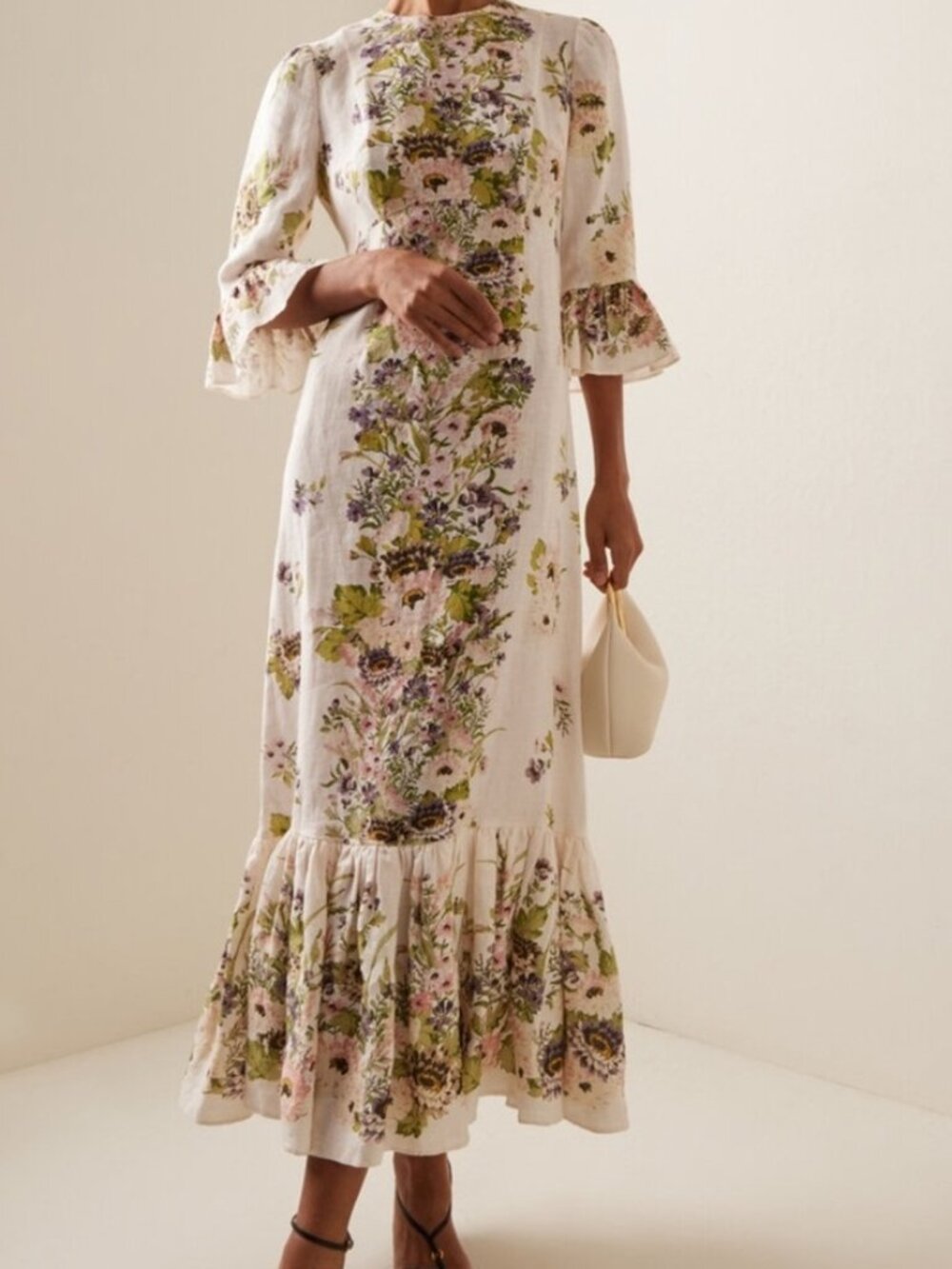 Zimmermann Floral White Maxi Dress
